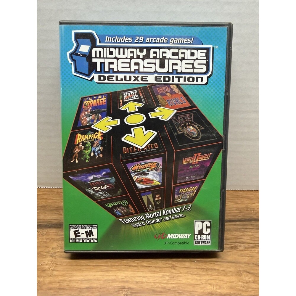 Midway Arcade Treasures Deluxe Edition PC CD-ROM 4-Disc SetComplete w/ Manual